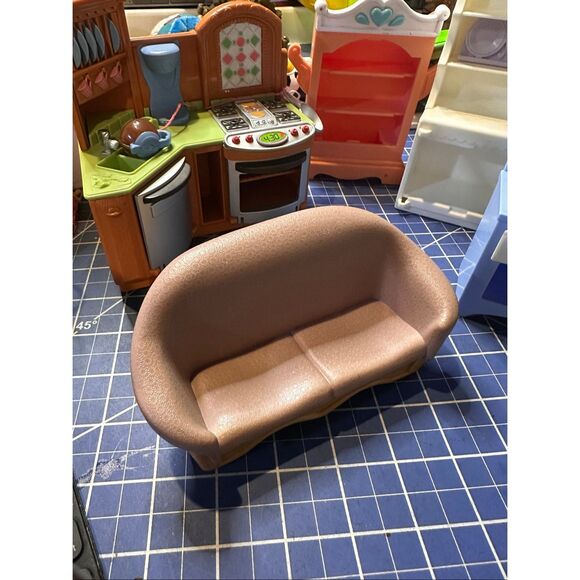 Fisher Price LOVING FAMILY dollhouse furniture bundle Kitchen Living Room 24365 - Picture 6 of 7